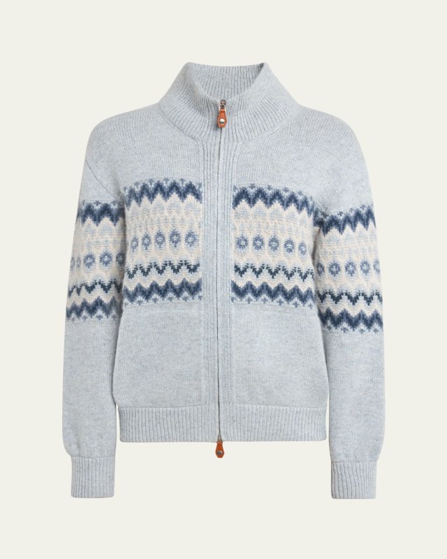 Alpe Pile Cashmere GG 5 Bomber Sweater